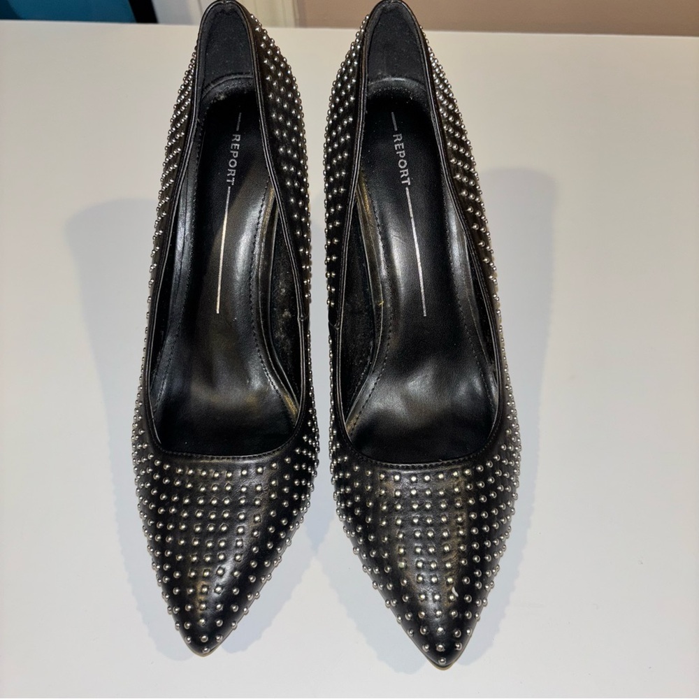 Report Black Studded Pump